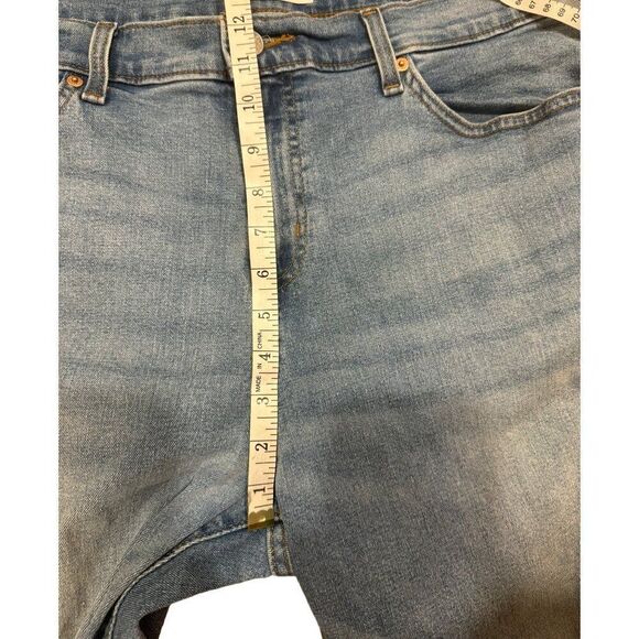 Denizen From Levi's Boyfriend Cropped Distressed Jean Sz 16 Women - Picture 7 of 10